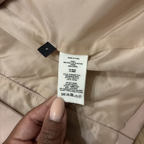 Theory Blazer womens Size 4 Dusty Pink Single Breast Career Formal Workwear - Picture 5 of 7